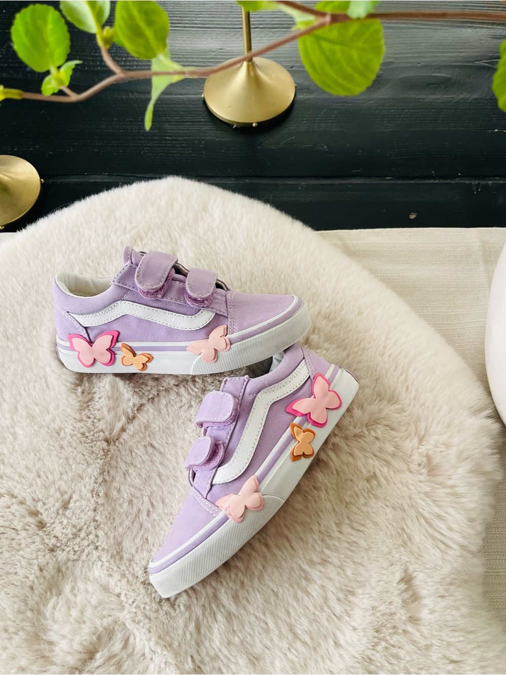 Vans butterfly shoes sz 12 kids